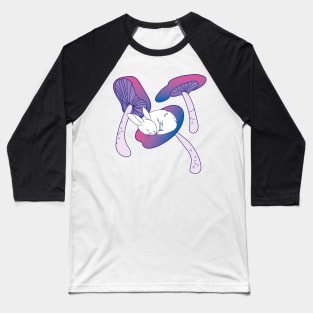 Bisexual bunny mushroom Baseball T-Shirt